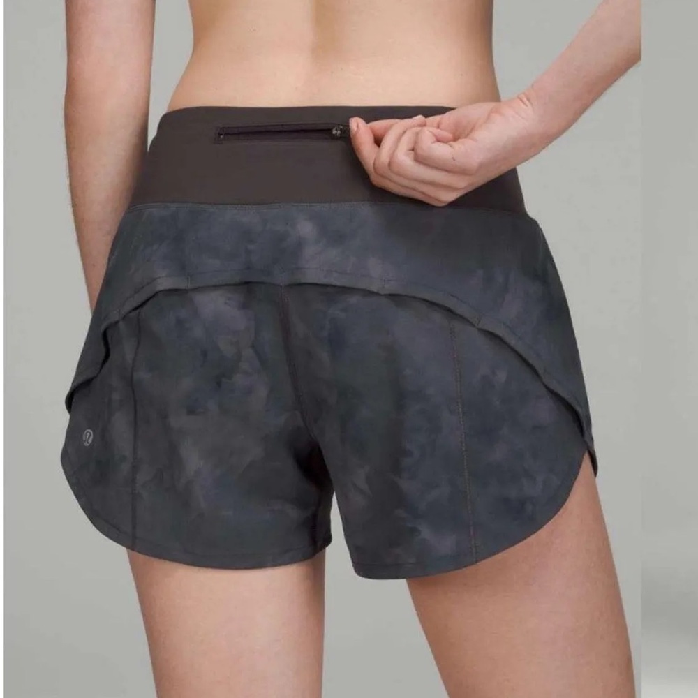 lululemon athletica Women's Black Charcoal Athletic Shorts